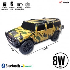 Caixa de Som Bluetooth Hummer H2 WS-901 Xtrad - Camuflada